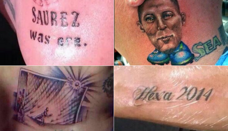 VM, Fotbolls-VM, Tatueringar, Luis Suarez, Brasilien